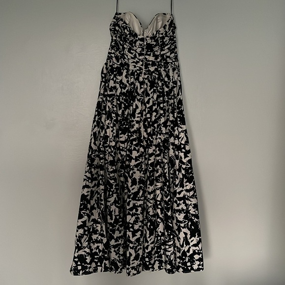 H&M PATTERNED BANDEAU DRESS Size XS NWT - Picture 12 of 13